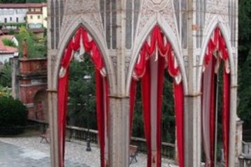 Padiglione allestito in occasione della festa dedicata alla Madonna S.S. Rosario (prima domenica di settembre) 